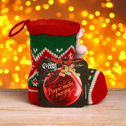 Конфетница Сапожок, с бомбошками, вместимость 180 г, МИКС