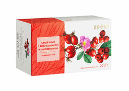 Травяной чай "Сердечный с боярышником и шиповником", 40 г (20 ф/п по 2 г) Алфит 8584