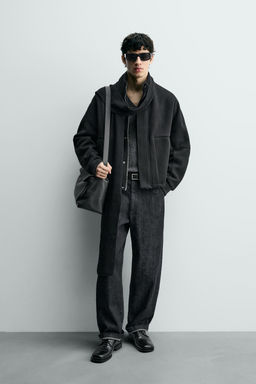 RIBBED BOXY FIT JACKET