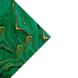 Цена за 10 шт. Бумага упаковочная глянцевая двухсторонняя «Малахит», 70×100 см