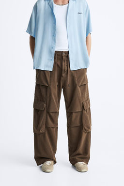 CARGO PARACHUTE TROUSERS - Zara фото 6
