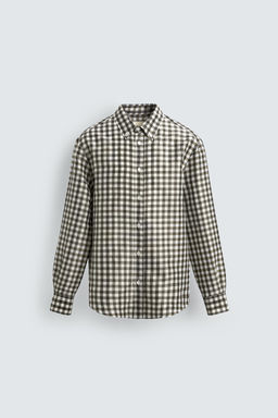 CAMISA CUADROS RAMIO - SEDA LIMITED EDITION / Verde medio - Zara фото 8