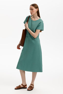 ЕВТ 5084/малахитовый зеленый платье жен