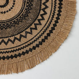 Цена за 10 шт. Салфетка сервировочная Африка, d=35 см, цвет чёрный - Simaland фото 3