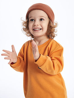 Bisiklet Yaka Bask?l? Erkek Bebek Sweatshirt - Waikiki фото 2