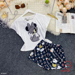 Пижама женская с рисунком