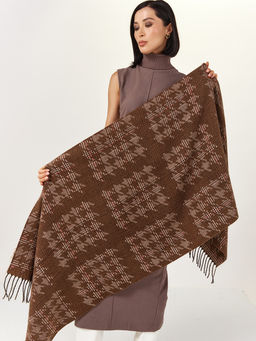 в составе ШЕРСТЬ  и КАШЕМИР Большой, мягкий, теплый  двусторонний палантин - Tantino фото 10