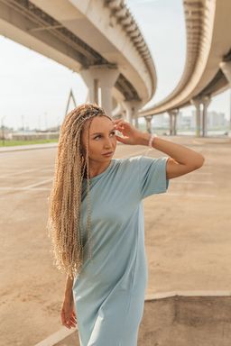 259 Платье Миди, беж - Knitka wear фото 5