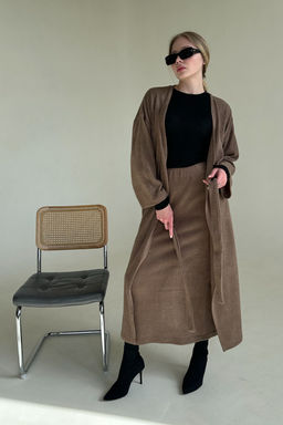 Кардиган WOOL044/04/Коричневый
