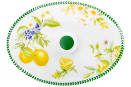 Жюльенница-кокотница 250 мл 16*10*8 см Лимоны с крышкой, NEW BONE CHINA - Elan gallery фото 6