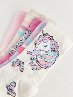 Desenli K?z ?ocuk Soket ?orap 5li - Waikiki фото 3