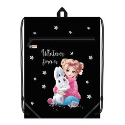 Мешок для сменной обуви Феникс+, арт.69169/ 24 ДЕВОЧКА И ЗАЙКА (36x48 см, полиэстер, сублимационная печать, 1 отделений (-я), шнурок, ПЭТ-пакет)