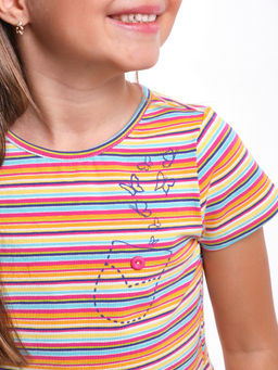 Футболка для девочки UD 0403 желтый - Mini maxi фото 2