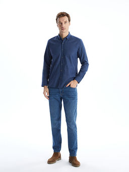 Regular Fit Uzun Kollu Gabardin Erkek G?mlek