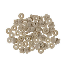 Кнопка Micron POM-12 FL Кнопки пластиковые пластик d 12 мм 15 шт. № 014 серый