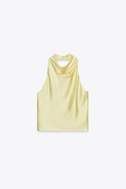 SATIN HALTER TOP - Zara фото 21