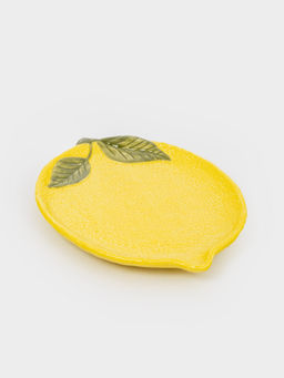 Блюдо, 25х18 см, фарфор P, овальное, желтое, Лимон, Lemon - Anna lafarg фото 3