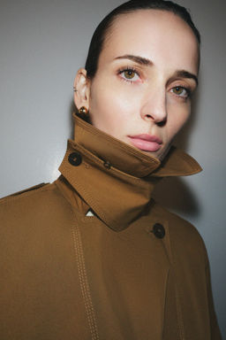 OVERSIZE FAUX FUR COLLAR TRENCH COAT ZW COLLECTION LIMITED EDITION - Zara фото 16