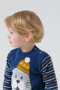 КВ 30102/ш/синий джемпер д/мал яс