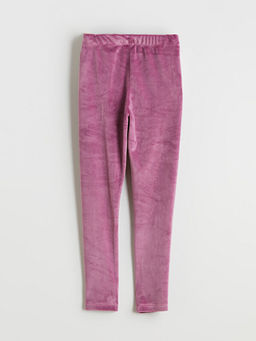 Beli Lastikli Kadife K?z ?ocuk Tayt