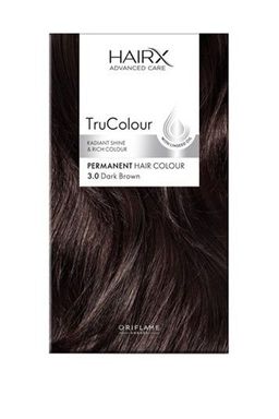 СТОЙКАЯ КРАСКА ДЛЯ ВОЛОС HAIRX TRUCOLOUR - ТЁМНО-КОРИЧНЕВЫЙ
