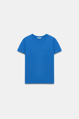 CAMISETA INTERLOCK MANGA CORTA / Azul el?ctrico