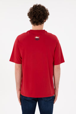 Erkek Comfort Fit Bisiklet Yaka K_rm_z_ Ti__rt Sepette S_rpriz _ndirim - U.s. polo assn фото 6