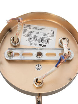 Люстра ЭкономСвет 20130/3GD, 3×40 Вт, E27, 50×50×20 см, золотая