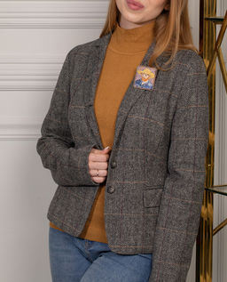 Набор для вышивания PANNA Живая картина MET-JK-2260 Брошь. Автопортрет в соломенной шляпе 5 х 6 см