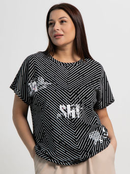 Блуза Ханна (черная) Б15461-20М