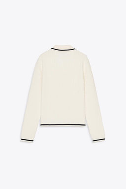 CABLE KNIT POLO NECK JUMPER - Zara фото 6