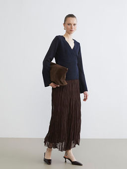 V Yaka Kad?n Triko H?rka