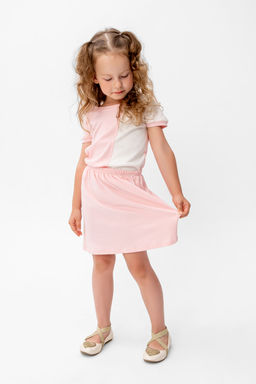 Костюм Элис розовый/молочный