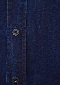 Lacivert Denim Gomlek - Mavi фото 6