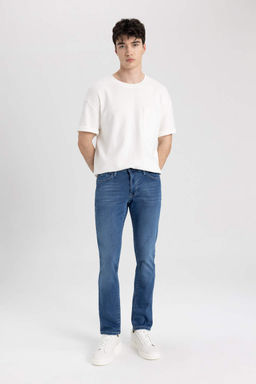 Pedro Slim Fit Джинсовые брюки узкого кроя с нормальной талией и узкими штанинами - Defacto фото 4