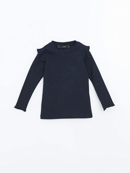 Bisiklet Yaka Nak??l? K?z ?ocuk Ti??rt