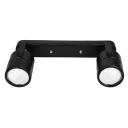 DLC-S612 GU10x2 BLACK Светильник декоративный накладной, серия Sotto. Без лампы, цоколь GU10x2шт. Металл. Черный. TM Fametto