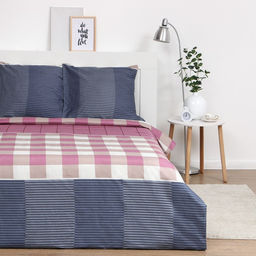 Постельное бельё Экономь и Я евро Классика 200х215 см, 200х215 см, 70х70 см-2 шт, полисатин, 80 г/м