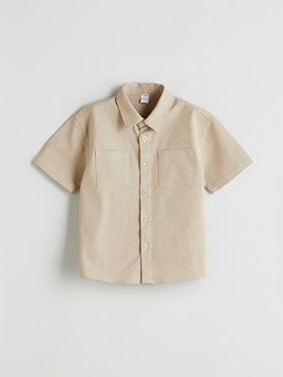 K?sa Kollu Bask?l? Erkek Bebek G?mlek