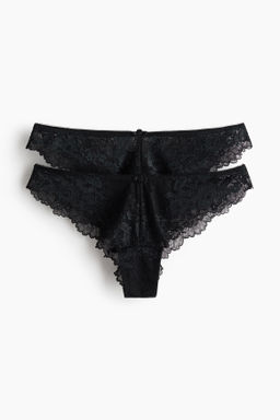 Pack de 2 bragas Brazilian de encaje
