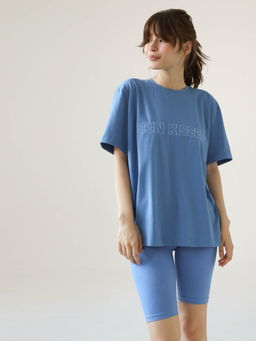 MY Футболка жен. regular fit вышивка "SUN KISSED" ФБ011