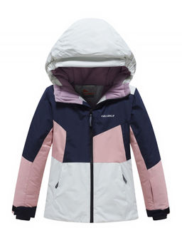 Горнолыжный костюм зимний для девочки серого цвета 9518Sr