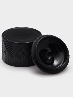 Сахарница Доляна Chess. King, 400 мл, 10.5×13.7 см, стекло, чёрная