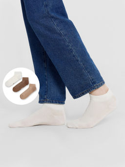 Цена за 5 пар! Носки мужские укороченные в наборе, 3 пары