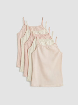 Kare Yaka ?p Ask?l? K?z ?ocuk Atlet 5li