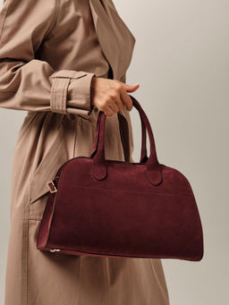 Замшевая сумка Deboro 31092 махагон