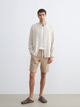 Regular Fit Hakim Yaka Uzun Kollu Erkek G?mlek