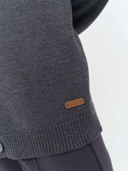 Кардиган вязаный Серый 7+ - Bungly фото 4