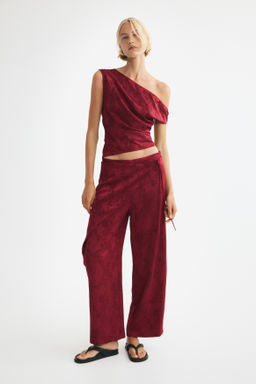 Top de un hombro en tejido jacquard - H&m фото 4