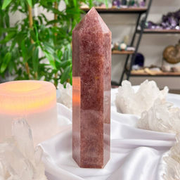 Кристалл-Генератор из Клубничного кварца